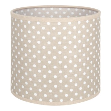 Brilagi - Universele lampenkap BOBO E27 Ø 15 cm beige/stippen