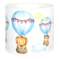 Brilagi - Universele lampenkap BOBO E27 Ø 15 cm wit/dierenmotief