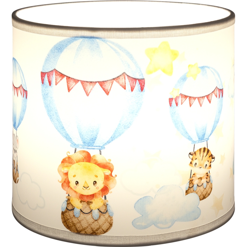Brilagi - Universele lampenkap BOBO E27 Ø 15 cm wit/dierenmotief