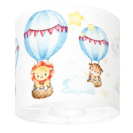 BRILAGI - Universele lampenkap BOBO E27 Ø 15 cm wit/dierenmotief