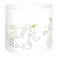 Brilagi - Universele lampenkap BOBO E27 Ø 15 cm wit/eenhoorns