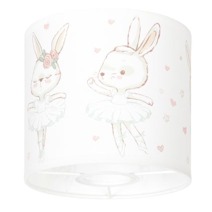Brilagi - Universele lampenkap BOBO E27 Ø 15 cm wit/konijntjes