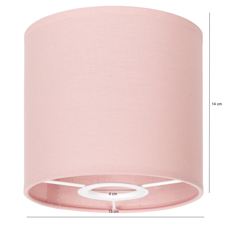 Brilagi - Universele lampenkap BOBO voor E27, Ø 15 cm, roze