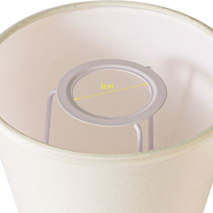 Brilagi - Universele lampenkap NUBILA E27 13x9 cm crème
