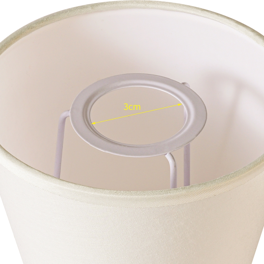 Brilagi - Universele lampenkap NUBILA E27 13x9 cm crème