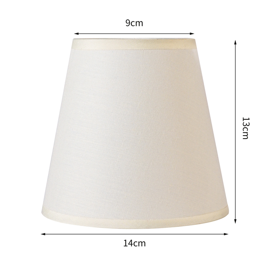 Brilagi - Universele lampenkap NUBILA E27 13x9 cm crème
