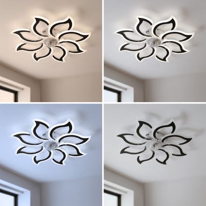 Brilagi - Ventilateur de plafond LED dimmable LED/44W/230V 3000-6500K Ø 90 cm noir + télécommande