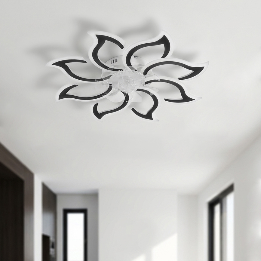 Brilagi - Ventilateur de plafond LED dimmable LED/44W/230V 3000-6500K Ø 90 cm noir + télécommande