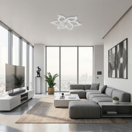 Brilagi - Ventilateur de plafond LED à intensité variable LED/34W/230V 3000-6500K Ø 83 cm blanc + télécommande