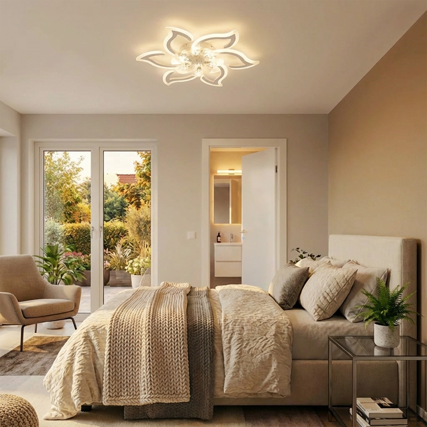 Brilagi - Ventilateur de plafond LED à intensité variable LED/34W/230V 3000-6500K Ø 83 cm blanc + télécommande