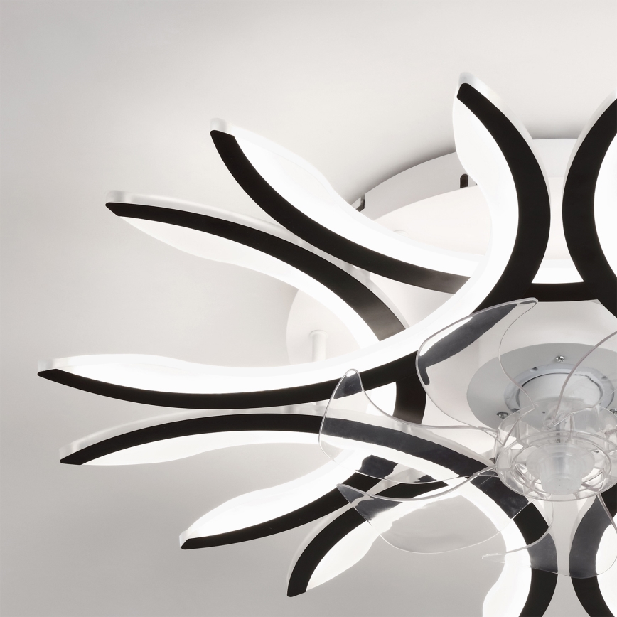 Brilagi - Ventilateur de plafond LED dimmable 70W/230V 3000-6500K Ø 76 cm noir + télécommande