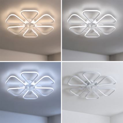 Brilagi - Ventilateur de plafond LED dimmable LED/38W/230V Ø 76 cm blanc + télécommande