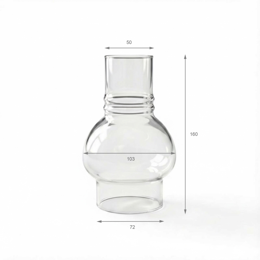 Brilagi - Verre de rechange pour lampe à pétrole MERLIN