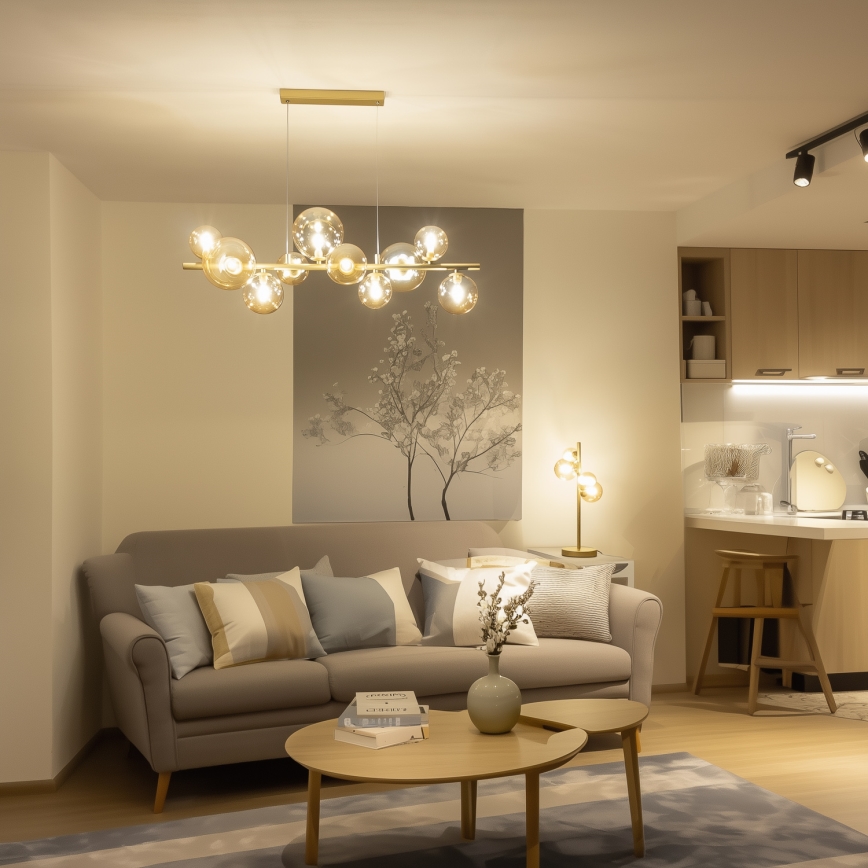 Brilagi - Verre de rechange pour lustre, luminaire mural et lampe MISTEL, MILLA Ø 12 cm doré