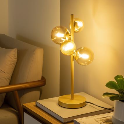 Brilagi - Verre de rechange pour lustre, luminaire mural et lampe MISTEL, MILLA Ø 12 cm doré