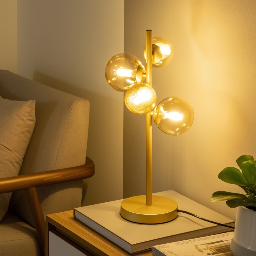 Brilagi - Verre de rechange pour lustre, luminaire mural et lampe MISTEL, MILLA Ø 12 cm doré