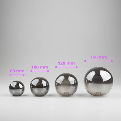 Brilagi - Vervangend glas voor kroonluchter, wandlamp en lamp MISTEL, MILLA diameter 12 cm gerookt