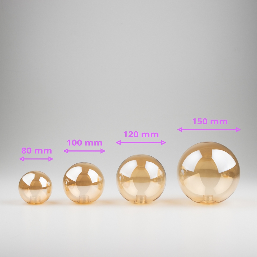 Brilagi - Vervangend glas voor kroonluchter, wandlamp en lamp MISTEL, MILLA diameter 15 cm goud