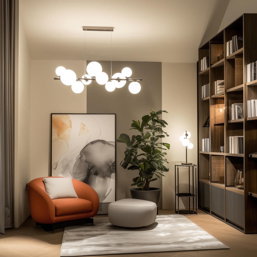 Brilagi - Vervangend glas voor kroonluchter, wandlamp en lamp MISTEL, MILLA diameter 15 cm wit