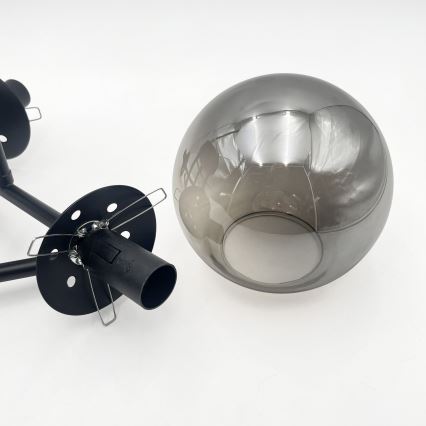 Brilagi - Vervangingsglas voor kroonluchter en lamp MALIVA E14 Ø 13 cm rookkleurig