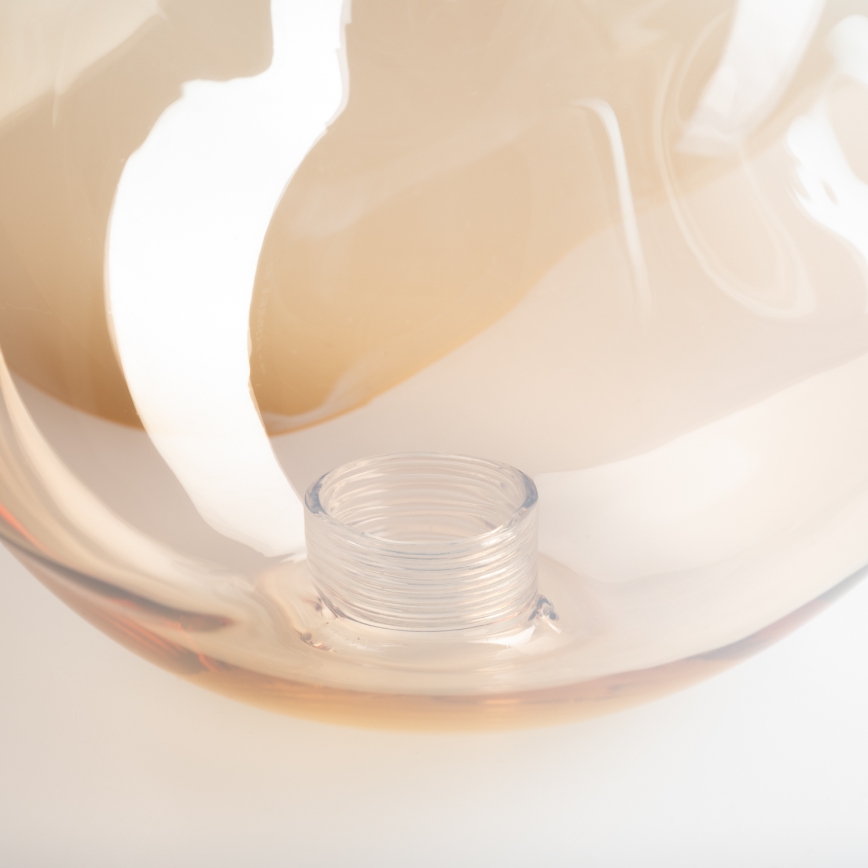 BRILAGI - Vervangingsglas voor kroonluchter, wand- en plafondarmatuur LAVA/VULCANO G9, Ø 15 cm, gerookt beige