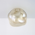 Brilagi - Vervangingsglas voor kroonluchter, wand- en plafondlamp VULCANO G9 Ø 15 cm rookbeige