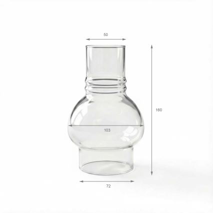 Brilagi - Vervangingsglas voor petroleumlantaarn MERLIN