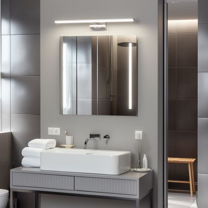 Brilagi - LED-badkamerspiegelverlichting 3-in-1 VESTRA LED/12W/230V 60 cm IP44 glanzend chroom