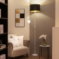 Brilagi - Vloerlamp CERIA 1xE27/100W/230V + 1xE14/25W wit/zwart