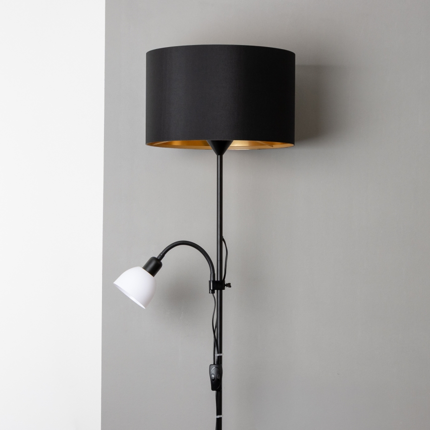 Brilagi - Vloerlamp CERIA 2-in-1 1xE27/100W/230V + 1xE14/25W zwart