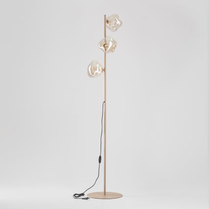 BRILAGI - Vloerlamp VULCANO 3xG9/8W/230V beige/rookbeige beige
