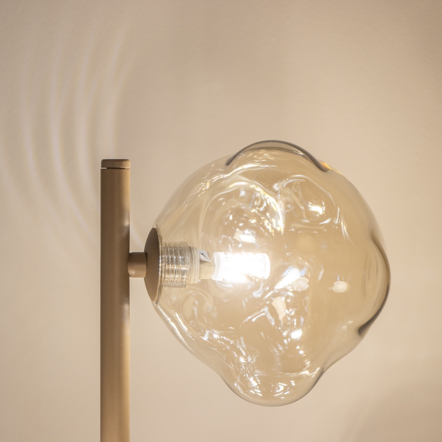 BRILAGI - Vloerlamp VULCANO 3xG9/8W/230V beige/rookbeige beige