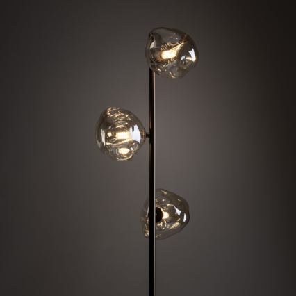 Brilagi - Vloerlamp VULCANO 3xG9/8W/230V brons/rookbeige