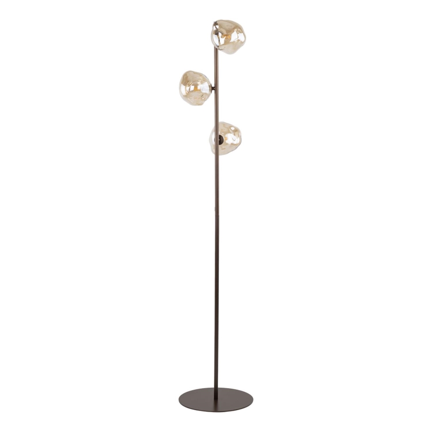 Brilagi - Vloerlamp VULCANO 3xG9/8W/230V bruin/rookbeige
