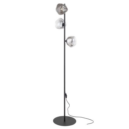Brilagi - Vloerlamp VULCANO 3xG9/8W/230V zwart/rookzwart