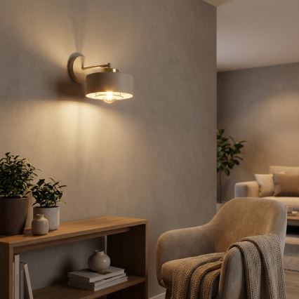 Brilagi - Wandlamp 1xE27/60W/230V beige/goud