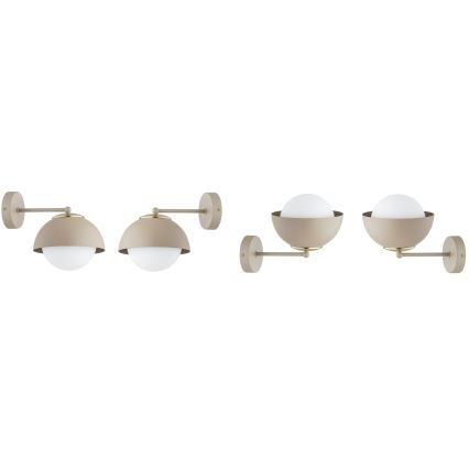 Brilagi - Wandlamp 1xE27/60W/230V beige/goud