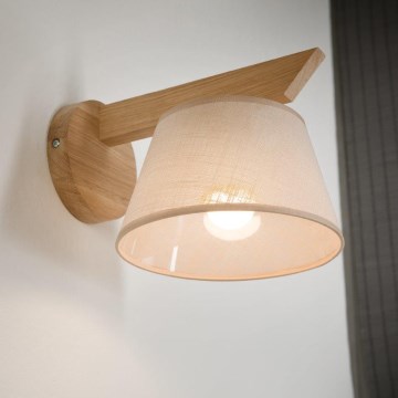 Brilagi - Wandlamp ANTHONY 1xE14/40W/230V eiken/beige