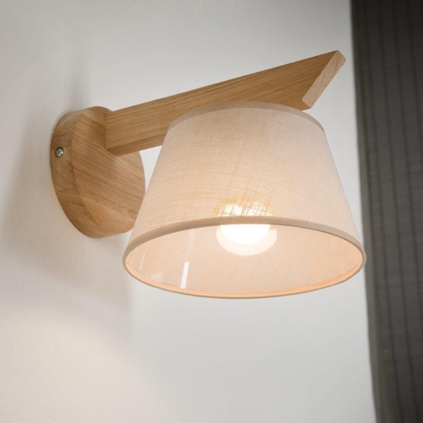 Brilagi - Wandlamp ANTHONY 1xE14/40W/230V eiken/beige
