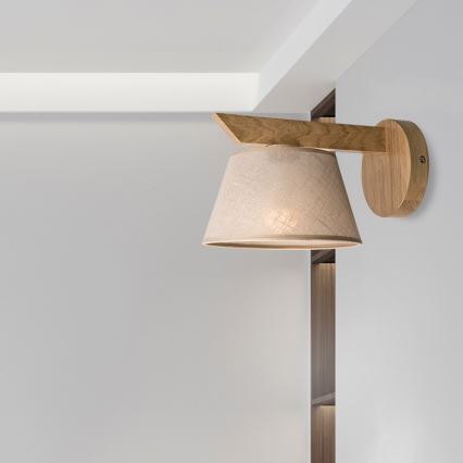 Brilagi - Wandlamp ANTHONY 1xE14/40W/230V eiken/beige