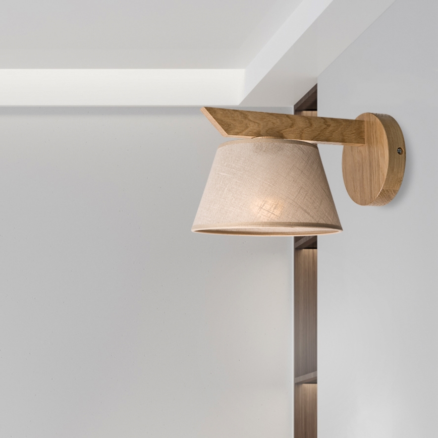 Brilagi - Wandlamp ANTHONY 1xE14/40W/230V eiken/beige
