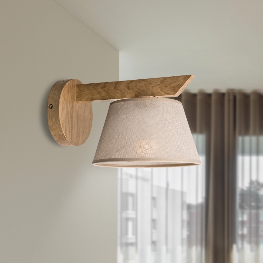 Brilagi - Wandlamp ANTHONY 1xE14/40W/230V eiken/beige