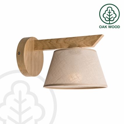 Brilagi - Wandlamp ANTHONY 1xE14/40W/230V eiken/beige