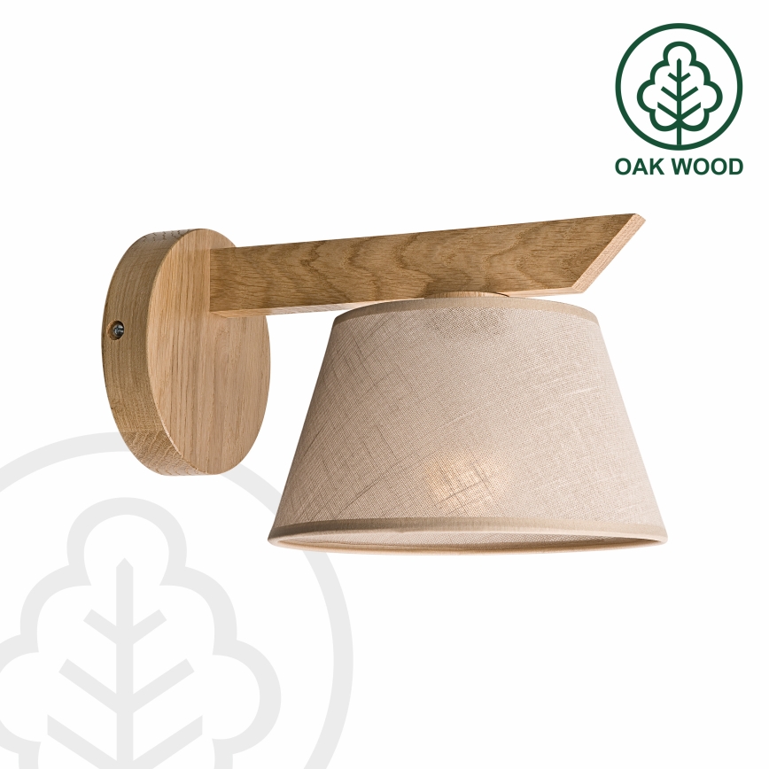 Brilagi - Wandlamp ANTHONY 1xE14/40W/230V eiken/beige