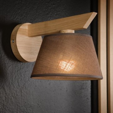 Brilagi - Wandlamp ANTHONY 1xE14/40W/230V eiken/bruin