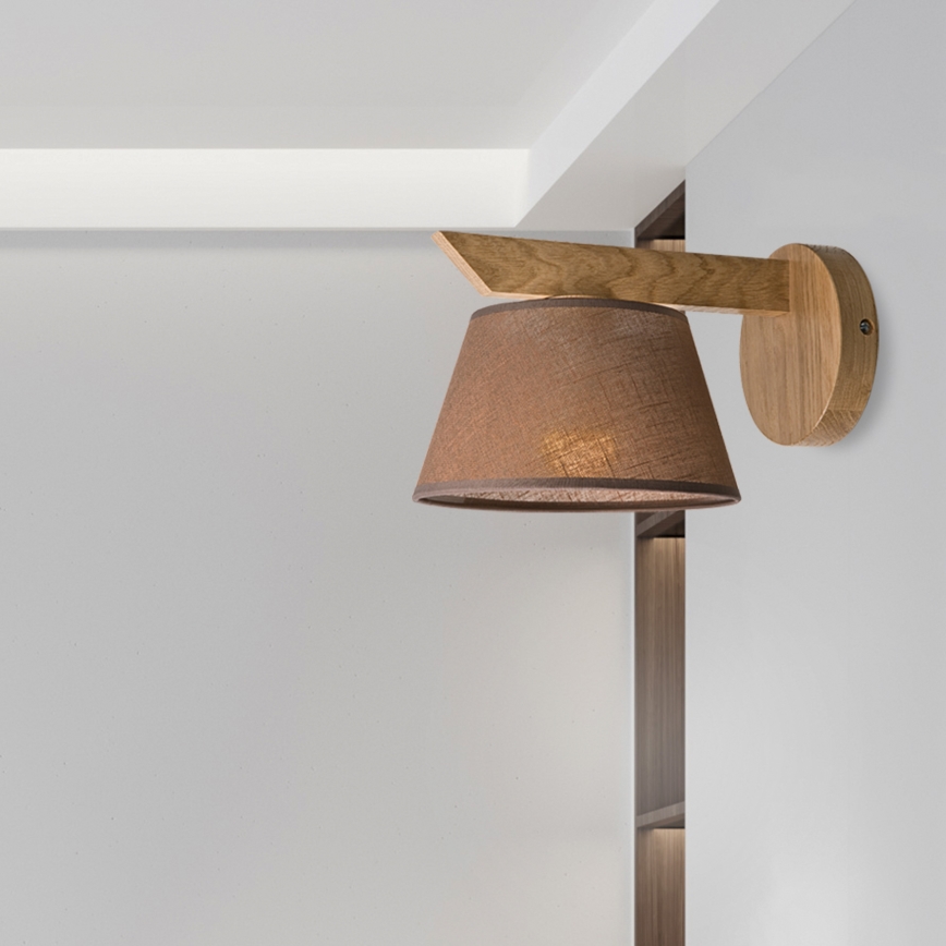 Brilagi - Wandlamp ANTHONY 1xE14/40W/230V eiken/bruin