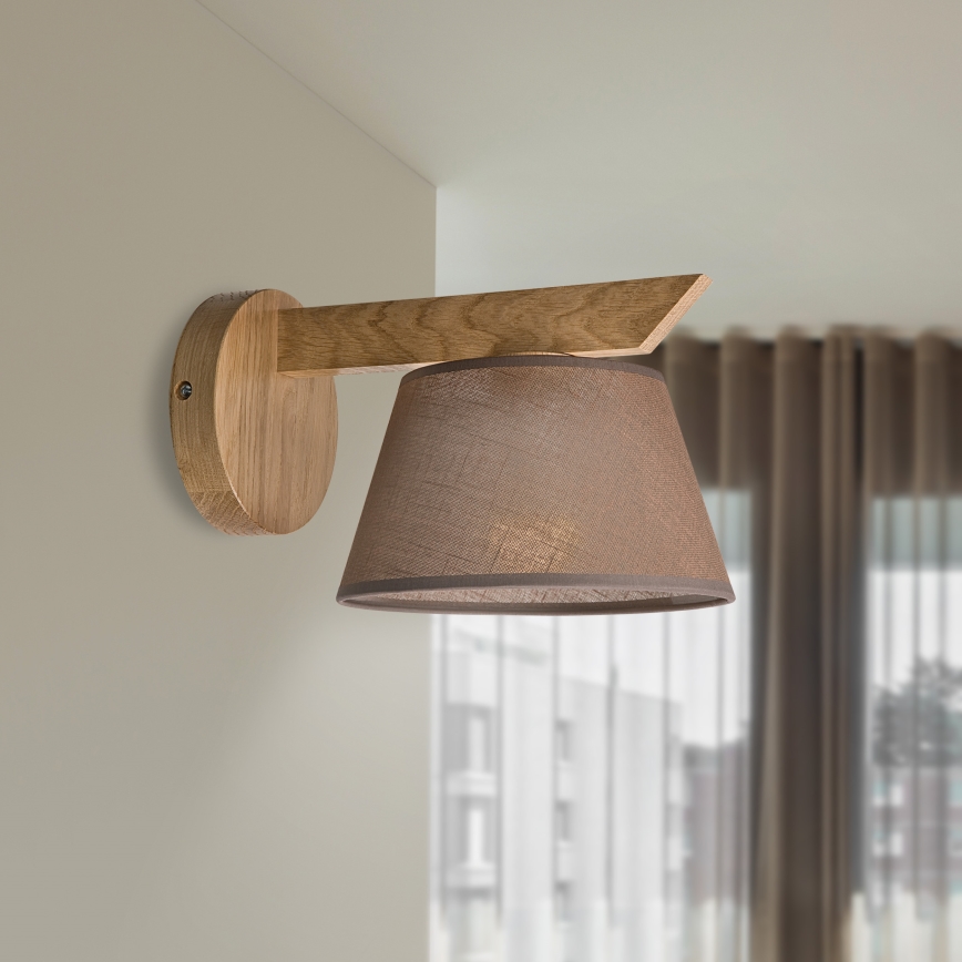 Brilagi - Wandlamp ANTHONY 1xE14/40W/230V eiken/bruin
