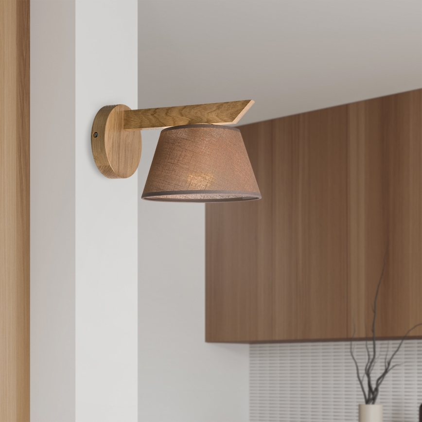 Brilagi - Wandlamp ANTHONY 1xE14/40W/230V eiken/bruin