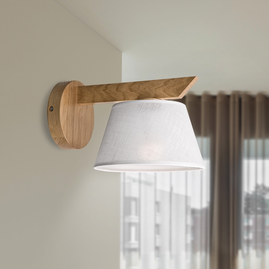 Brilagi - Wandlamp ANTHONY 1xE14/40W/230V eiken/wit
