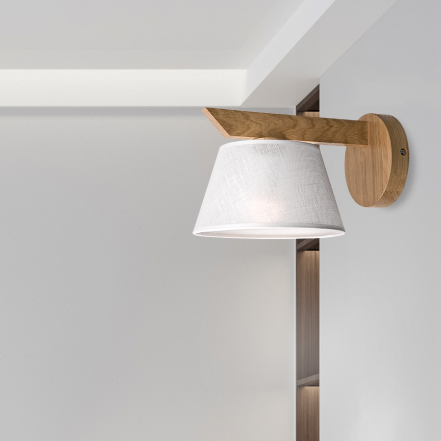 Brilagi - Wandlamp ANTHONY 1xE14/40W/230V eiken/wit